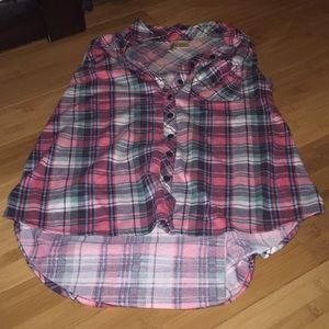 Flannel tee